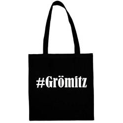 Reifen-Markt Tasche #Grömitz Größe 38x42 Farbe Schwarz Druck Weiss von Reifen-Markt