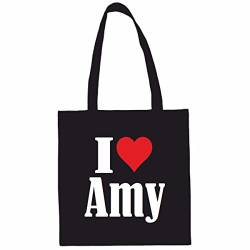 Reifen-Markt Tasche I Love Amy Größe 38x42 Farbe Schwarz Druck Weiss von Reifen-Markt