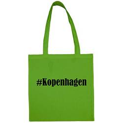 Reifen-Markt Tasche #Kopenhagen Größe 38x42 Farbe Grün Druck Schwarz von Reifen-Markt