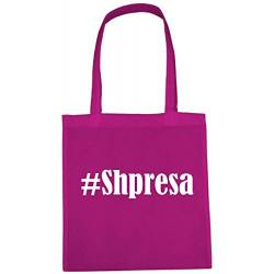 Reifen-Markt Tasche #Shpresa Größe 38x42 Farbe Pink Druck Weiss von Reifen-Markt