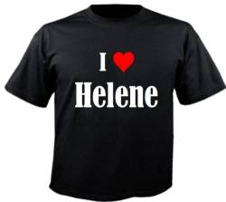 T-Shirt I Love Helene Größe S Farbe Schwarz Druck Weiss von Reifen-Markt
