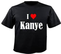 T-Shirt I Love Kanye Größe 2XL Farbe Schwarz Druck Weiss von Reifen-Markt