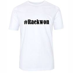 T-Shirt #Raekwon Größe L Farbe Weiss Druck schwarz von Reifen-Markt