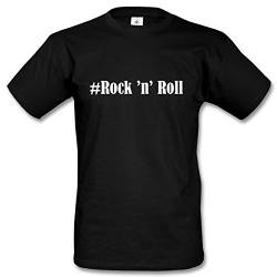 T-Shirt #Rock ’n’ Roll Größe 3XL Farbe Schwarz Druck Weiss von Reifen-Markt