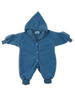 Reiff Fleeceoverall aus weicher Merinoschurwollfleece, Pazifikblau, 86/92 von Reiff