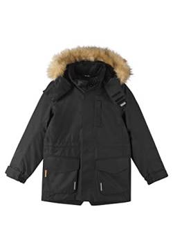 Reima Kids Naapuri Winter Jacket Schwarz - Wasserdichte atmungsaktive Kinder Winterjacke, Größe 134 - Farbe Black von Reima