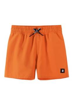 Reima Somero Badeshorts für Kinder mit UV-Filter, Boardshorts für Jungs mit Mesh-Innenhose und Gummiband an der Taille, besteht zu 100% aus recyceltem Polyester und ist waschbar Orange 140 von Reima