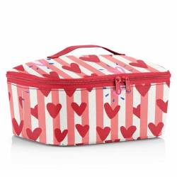 Reisenthel LF3096 COOLERBAG M POCKET HEARTS & STRIPES Gym Bag Damen HEARTS & STRIPES Größe Unica von マインドアート