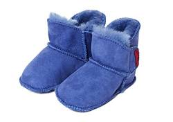 Reissner Lammfelle Engel Babyschuhe aus Lammfell Modell Lyon mit Klettverschluss (1-Klett) hellblau 16/17 von Reissner Lammfelle