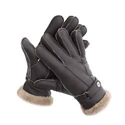 Reissner Lammfelle Fingerhandschuhe HDS-FINGER2-NAP-MOC-S Merino Lammfell Nappa Leder Farbe mocca Größe S von Reissner Lammfelle