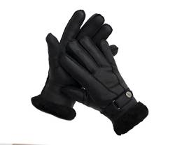 Reissner Lammfelle Fingerhandschuhe HDS-FINGER2-NAP-SCH-M Merino Lammfell Nappa Leder Farbe schwarz Größe M von Reissner Lammfelle