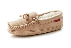 Reissner Lammfelle Hausschuh Modell Moccasin Mokassins aus Merino Lammfell Farbe beige Größe 37 von Reissner Lammfelle