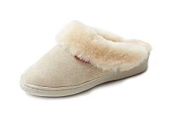 Reissner Lammfelle Hausschuhe KORFU Lammfell Pantoffel Größe 38 Farbe beige von Reissner Lammfelle