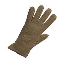 Reissner Lammfelle warme Merino Lammfell Finger Handschuhe für Damen und Herren HDS-FINGER1-L-BEI beige L (Handumfang 22cm) von Reissner Lammfelle