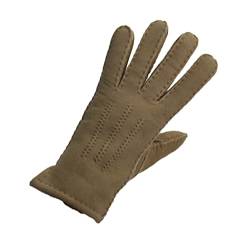 Reissner Lammfelle warme Merino Lammfell Finger Handschuhe für Damen und Herren HDS-FINGER1-S-BEI beige S (Handumfang 17cm) von Reissner Lammfelle