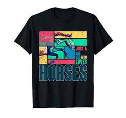 Nur ein Mädchen das Pferde liebt Reiterhof Geschenk Pferd T-Shirt von Reitsport Reiter Pferde Shirts
