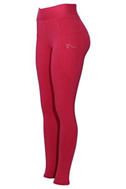 ReitsportPlus Yoga Damen Leggings, Blickdicht Sporthose High Waist Yoga Leggings mit Taschen (Soft Pink, 40/42) von ReitsportPlus