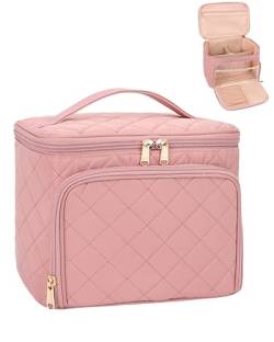 Relavel Make-up-Tasche für Damen für den täglichen Gebrauch, 03-pink, Große Make-up-Tasche für Damen von Relavel