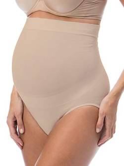 RelaxMaternity 5100 (Nude, L) Schwangerschafts-Slip Baumwolle mit eingebauter Unterleibstütze von RelaxMaternity