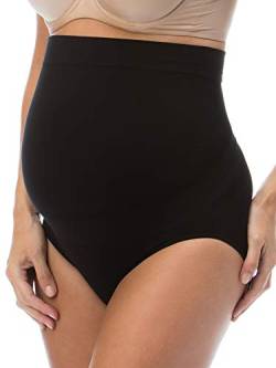 RelaxMaternity 5100 (Schwarz, M) Schwangerschafts-Slip Baumwolle mit eingebauter Unterleibstütze von RelaxMaternity