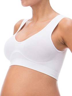 RelaxMaternity 5310 (Weiß, S) Figurformendes Schwangerschafts-BH mit Bruststütze von RelaxMaternity