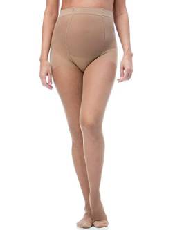 RelaxMaternity 791 (Braun, tg.4) Umstands-Strumpfhose 70 den mit stufenweiser Kompression 12-17 mmHg von RelaxMaternity