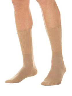 Relaxsan 550 (Beige 2/S) Socken für Diabetiker Herren und Damen, Gesundheitssocken ohne Naht, ohne Gummi, Baumwolle und Silber von Relaxsan