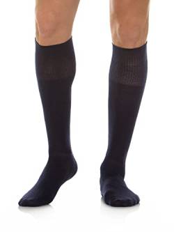 Relaxsan 560L (Blau, Gr.3) Socken für Diabetiker Herren und Damen, Kniestrümpfe ohne Naht, ohne Gummi, Baumwolle und Crabyon von Relaxsan
