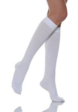 Relaxsan 820 (Weiß 3-M) Kompressionsstrümpfe 18-22 mmHg Herren und Damen, Abgestufte Kompression Socken von Relaxsan