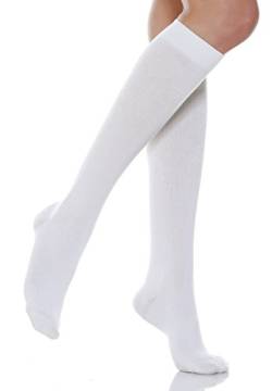 Relaxsan 820M (Weiß 2-S) Kompressionstrümpfe 18-22 mmHg Unisex, Abgestufte Kompression Socken aus Milchfasern von Relaxsan
