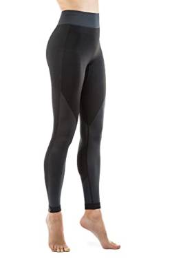 Relaxsan Sport 8050 (Schwarz/Grau, L) Sport Leggins Kompression Unisex Mann Frau von Relaxsan