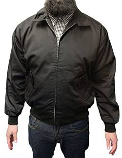 Relco Harrington Jacke Retro/Mod/Scooter Free Post XS-3XL, Schwarz, M von Relco