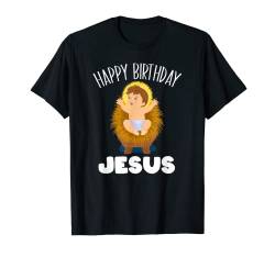 Christliche Religion Weihnachten Happy Birthday Jesus Baby T-Shirt von Religion Weihnachten Kirche Happy Birthday Jesus