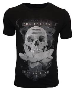 Religion Clothing Herren T-Shirt Lotus Skull-Schwarz-S von Religion