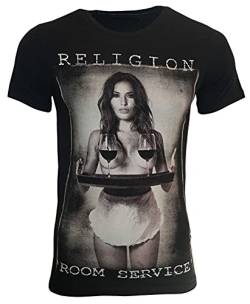 Religion Clothing Herren T-Shirt Room Service (Jet Black, L) von Religion