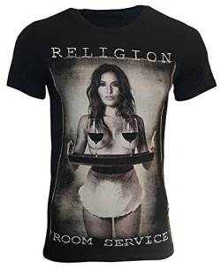 Religion Clothing Herren T-Shirt Room Service (Jet Black, M) von Religion