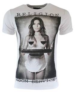 Religion Clothing Herren T-Shirt Room Service (White, L) von Religion