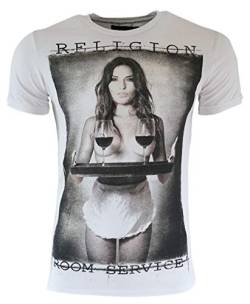 Religion Clothing Herren T-Shirt Room Service (White, M) von Religion