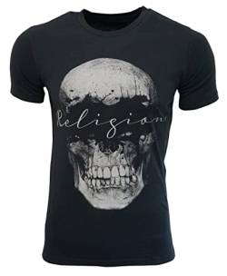 Religion Clothing Herren T-Shirt Split Skull-Schwarz-L von Religion