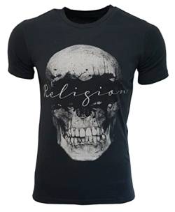 Religion Clothing Herren T-Shirt Split Skull-Schwarz-XL von Religion