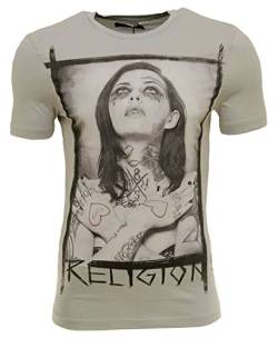 Religion Clothing Herren T-Shirt Tattoo Girl-Weiss-XL von Religion