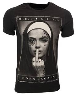 Religion Herren T-Shirt Born Again (XXL, Black) von Religion
