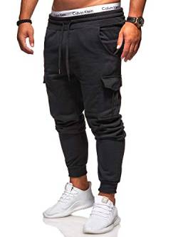 Rello & Reese Cargo Trainingshose Sporthose Cargo Freizeithose Jogger Chino T-31 [Schwarz, M] von Rello & Reese