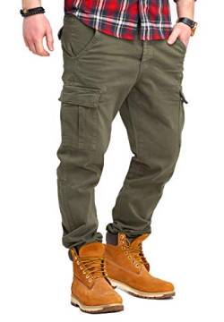 Rello & Reese Herren Cargohose Chino Jeans-Hose JN-3844 [Khaki, W33/L32] von Rello & Reese