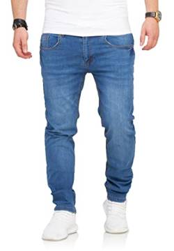 Rello & Reese Herren Jeans Hose Denim Slim Fit 22225 [Hellblau, W34/L34] von Rello & Reese