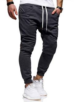 Rello & Reese Herren Jogginghose Sporthose Trainingshose JG-3014 [Dunkelgrau, L] von Rello & Reese