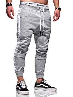 Rello & Reese Herren Jogginghose Trainingshose Hose Sporthose JG-3015 [Grau, XL] von Rello & Reese