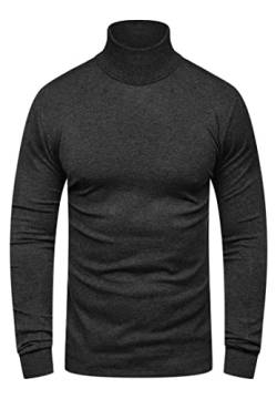 Rello & Reese Herren Rollkragenpullover Strick-Pullover Rolli Sweatshirt Feinstrick 22289 [Dunkelgrau, M] von Rello & Reese