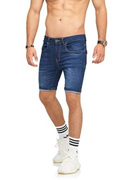 Rello & Reese Herren Shorts Jeansshorts Jeans Kurze Hose 22170 [W32, Blau] von Rello & Reese