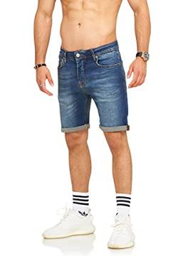 Rello & Reese Herren Shorts Jeansshorts Jeans Kurze Hose JN-1920 [W30, Tint Blue] von Rello & Reese